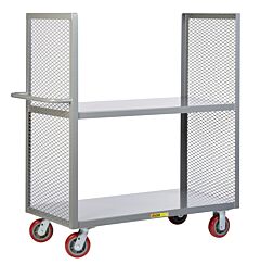 Little Giant Det2-3048-6Py 2-Sided Shelf Trucks, 30"W X 48"L, 3600 Lb Capacity
