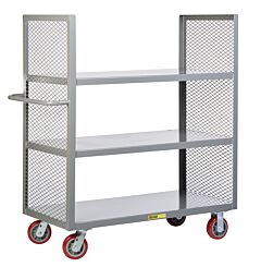 Little Giant Det3-2460-6Py 2-Sided Shelf Trucks, 24"W X 60"L, 3600 Lb Capacity
