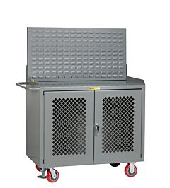 Little Giant Mbp2D-Fl-Lp Mobile Bench Cabinets With Clearview Doors, 41"H X 24"D X 48"W, 3600 Lb Capacity