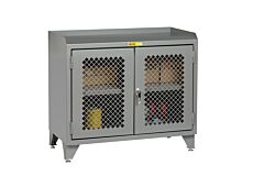 Little Giant Mbp3-Ll-2D-2448 Counter Height Bench Cabinet With Welded Center Shelf, 41"H X 24"D X 48"W, 2000 Lb Capacity