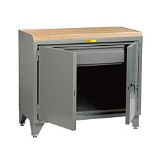 Little Giant Mj-Ll-2D-2448Hd Counter Height Bench Cabinet With Heavy-Duty Storage Drawer, 42.75"H X 24"D X 48"W, 2000 Lb Capacity