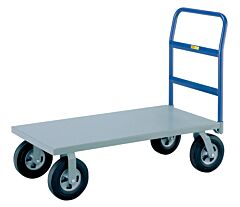 Little Giant Nbb-2448-10Sr Cushion-Load Platform Trucks With Puncture-Proof Tires, 24"W X 48"L, 1500 Lb Capacity