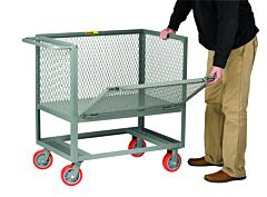 Little Giant Rpdx-2448-6Py Raised Platform Box Truck With Drop Gate, 24"W X 48"L, 2000 Lb Capacity