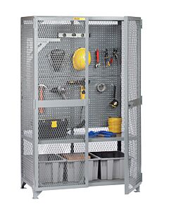 Little Giant Sl1-2448-Pb Tool Storage Locker With Pegboard Or Louvered Panel, 24"W X 48"L