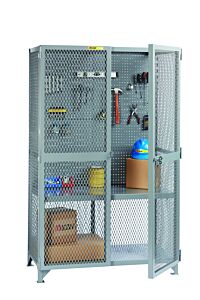 Little Giant Sl1-3048-Pb Tool Storage Locker With Pegboard Or Louvered Panel, 30"W X 48"L