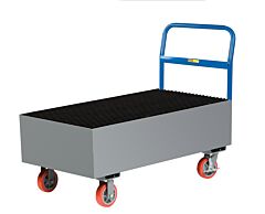 Little Giant Ssb-512566-6Pybk All-Welded Spill Control Cart, 3000 Lbs./66 Gallon Capacity, 2 Drum