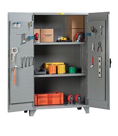 Little Giant Ssl2-A-3060-Pbd High Capacity Storage Cabinet With Pegboard Doors, 30"W X 60"L