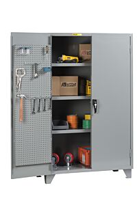 Little Giant Ssl3-A-2460-Pbd High Capacity Storage Cabinet With Pegboard Doors, 24"W X 60"L
