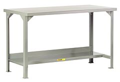 Little Giant Wst2-3072-36 Fixed Height Welded Steel Workbenches, 36"H X 30"D X 72"W, 4000 Lb Capacity