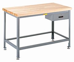 Little Giant Wt-2448-Ll-Dr Butcher Block Top Tables