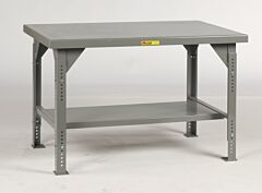 Little Giant Ww-3060-Adj Heavy-Duty Workbenches, 30" To 38"H X 30"D X 60"W, 10000 Lb Capacity
