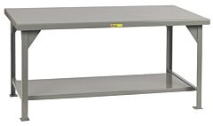 Little Giant Ww-4284 Heavy-Duty Workbenches, 34"H X 42"D X 84"W, 10000 Lb Capacity