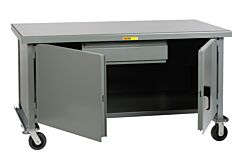 Little Giant Wwc3072-Hd6Phfl Mobile Heavy-Duty Cabinet Workbench, 37.5"H X 30"D X 72"W, 3600 Lb Capacity
