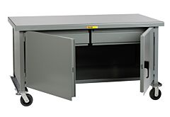 Little Giant Wwc30722Hd6Phfl Mobile Heavy-Duty Cabinet Workbench, 37.5"H X 30"D X 72"W, 3600 Lb Capacity