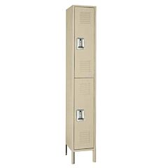 Lyon 5202-Putty Double Tier Steel Lockers