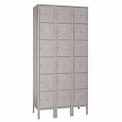 Lyon 53623-Gray Six Tier Steel Lockers