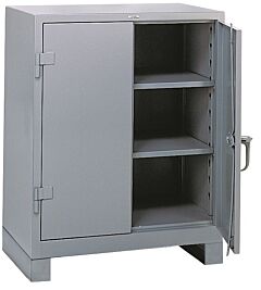 Lyon Dd1110 All-Welded 36" W X 21" D X 46" H Steel Industrial Counter Height Storage Cabinet, Color: Dove Gray