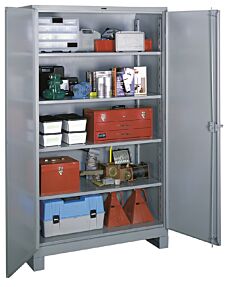 Lyon Dd1114 All-Welded 36" W X 21" D X 82" H Steel Industrial Storage Cabinet, Color: Dove Gray