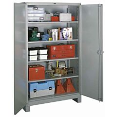 Lyon Dd1120 All-Welded 48" W X 24" D X 82" H Steel Industrial Storage Cabinet, Color: Dove Gray