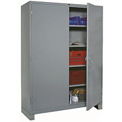 Lyon Dd1145 All-Welded 60" W X 24" D X 82" H Steel Industrial Storage Cabinet, Color: Dove Gray