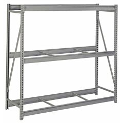 Lyon Dd67311S 3 Level 72" W X 24" D X 72" H Bulk Storage Rack With Front-To-Back Supports Starter, Color: Dove Gray