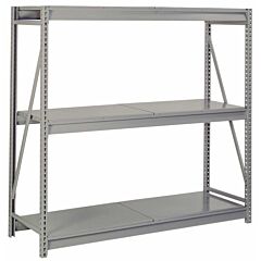 Lyon Dd67313Sd 3 Level 72" W X 36" D X 72" H Bulk Storage Rack With Solid Decking Starter, Color: Dove Gray