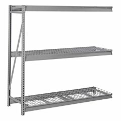 Lyon Dd67315W 3 Level 72" W X 48" D X 72" H Bulk Storage Rack With Galvanized Wire Decking Add-On, Color: Dove Gray