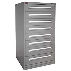 Lyon Ddm6830301014Il Quick Ship 8 Drawer Modular Cabinet With 104 Compartments Standard Wide Eye-Level Height, Color: Dove Gray
