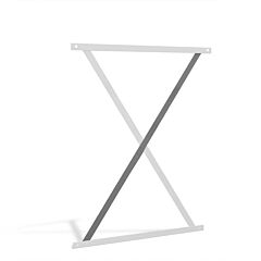 Meco 4B84X Rugged Cantilever Rack X Brace Sets For 15' To 20' Standard Or Extra Uprights, 84" Wide