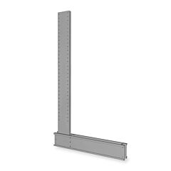 Meco Mu845 Series 1000 Medium-Duty Cantilever Rack Single Sided Upright, 8' Height With 45" Base