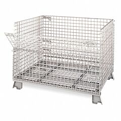Nashville Wire C404824S4 Wire Basket, 40" D X 48" W X 24" H, 4000 Lb Capacity