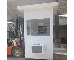 Panel Built Qsgb48Wh-Hvac Quickship Guardbooth With Thru-Wall Hvac