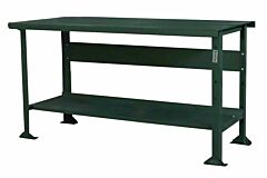 Pollard Bros 124-429-166-30-E Mobile Open Leg Heavy Duty Workbench, 4' X 29"