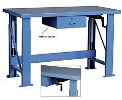 Pucel Enterprises Hbs-2872-M16 Ergonomic Hydraulic Workbench