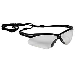 Kleenguard 25676 Nemesis Safety Glasses, Black Frame, Clear Uncoated Lens, 1/Each
