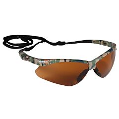 Kleenguard 19644 Nemesis Safety Glasses, Camo Frame, Bronze Uncoated Lens, 1/Each