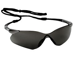 Kleenguard 25704 Nemesis Vl Safety Glasses, Gunmetal Frame, Smoke Uncoated Lens, 1/Each