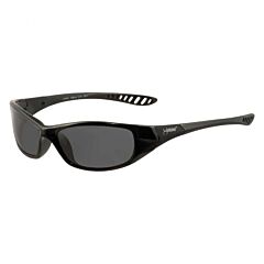 Kleenguard 25714 Hellraiser Safety Glasses, Black Frame, Smoke Uncoated Lens, 1/Each