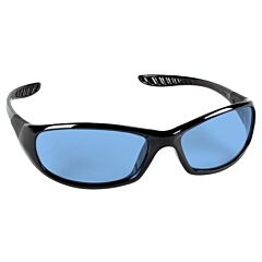 Kleenguard 20542 V40 Hellraiser Safety Glasses, Black Frame, Light Blue Uncoated Lens, 1/Each