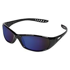 Kleenguard 20543 Hellraiser V40 Safety Glasses, Black Frame, Blue Mirror Lenses, 1/Each
