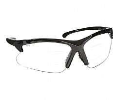 Kleenguard 20388 V60 30-06 Dual Readers Prescription Safety Glasses, Black Frame, Clear Lens Hardcoated With +2.0 Diopters, 1/Each