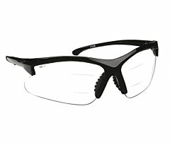 Kleenguard 20389 V60 30-06 Dual Readers Prescription Safety Glasses, Black Frame, Clear Hardcoated Lenses With +2.5 Diopters, 1/Each