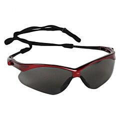 Kleenguard 22611 Nemesis Safety Glasses, Red Frame, Smoke Anti-Fog Lens, 1/Each