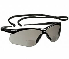 Kleenguard 22519 Nemesis Rx Readers Prescription Safety Glasses, Black Frame, +2.5 Smoke Lens, 1/Each