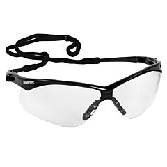 Kleenguard 20378 Nemesis Csa Safety Glasses, Black Frame, Clear Uncoated Lens, 1/Each