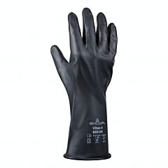 Showa Best 893 Chemical Resistant Unsupported Viton Butyl Gloves, Size 11/2X-Large
