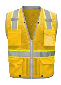 Gss Safety 1718 Non-Ansi Enhanced Visibility Hype-Lite Safety Vest, Yellow, Size 2X/3X-Large