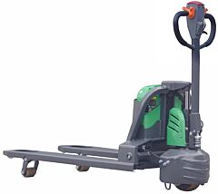 Ekko Ep15Sli Lithium-Ion Semi Electric Pallet Jack Truck, 27" X 48" Forks, 3300 Lb. Capacity