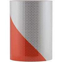 Cortina 03-10-008-21-1 Barricade Tape, Engineer Grade - 12" X 50 Yards - 4" Left Stripes (150 Sq Ft)
