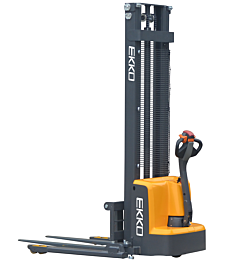 Ekko Eb13E-138 Full Powered Straddle Stacker 2800 Lb Capacity, 138" Lift Height